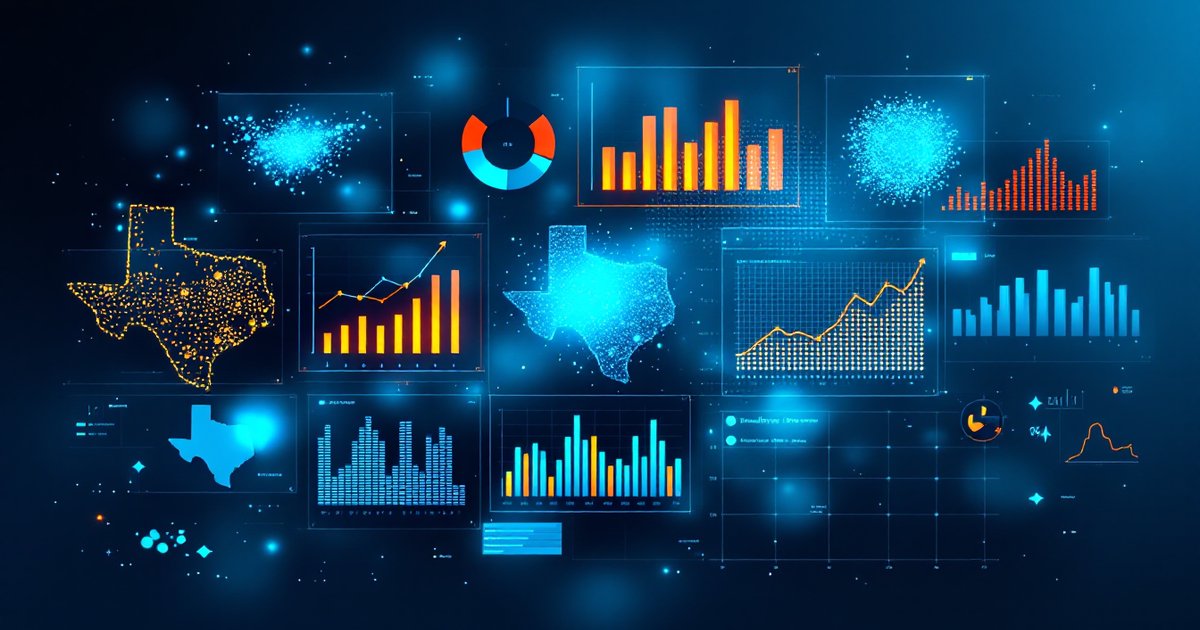 Data visualization from 100 Houston area business audits revealing digital performance gaps and opportunities 2026