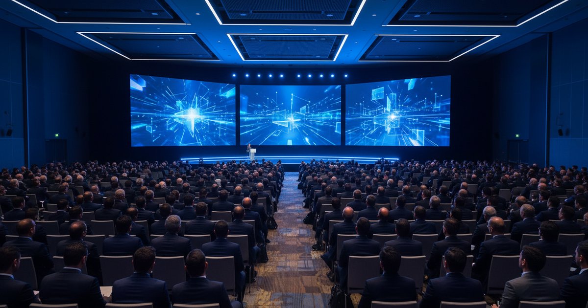 Executives gathered at America Digital Mexico 2026 discussing AI as the engine of business