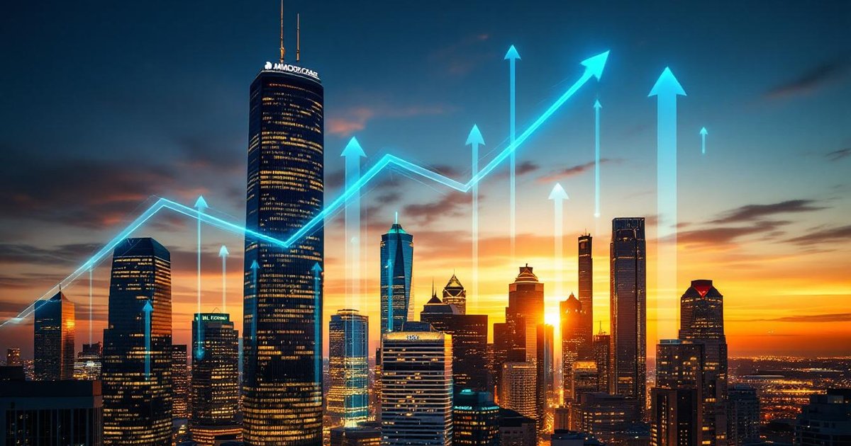 Digital growth for local businesses in Houston and Cypress Texas — skyline with data visualization overlay 2026