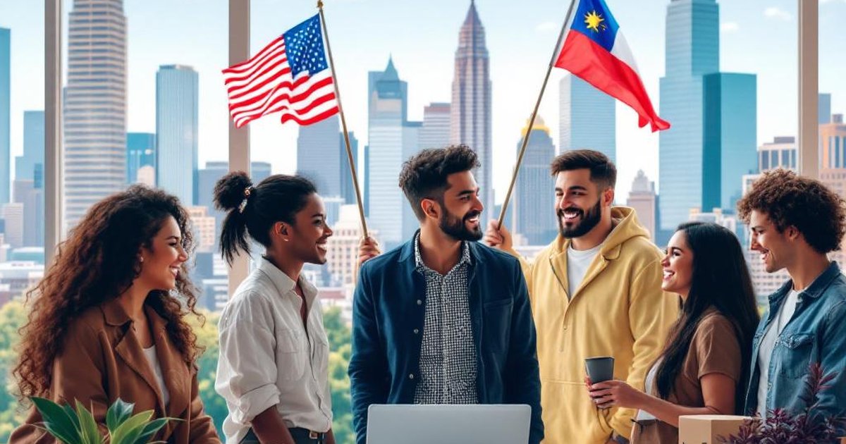 Comunidad hispana latina en Houston Texas en evento de networking de e-commerce y negocios Amazon